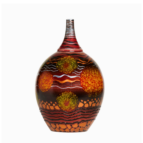 Special Edition Brown/Metallic Bud Vase 23cm, 1/1